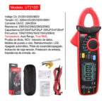 Pinza Amperimétrica Digital Uni-t Ut210d 200a True Rms 600v 20000f - Imagen 9
