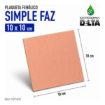 Plaqueta Fenolico Simple Faz 10x10 Delta - Imagen 2
