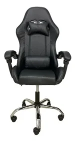 Silla Gamer Ergonomica Senon Bgs01 Negro Reclinable Con Ruedas Y Apoyacabezas - Imagen 2