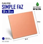 Placa Epoxi Simple Faz 20x20 Electroquimica Delta - Imagen 2
