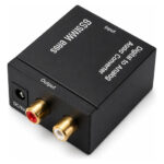 Conversor Audio Optico Digital Y Bluetooth A Analogico Negro