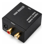Conversor Audio Optico Digital Y Bluetooth A Analogico Negro