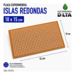 Plaqueta Experimental Islas Redondas 10x15 Perforada Delta - Imagen 2