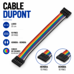 Cables Dupont Hembra-Hembra 20cm x10 - Protoboard - Imagen 2