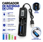 Cargador Para Pilas Baterías De Litio - Imagen 3