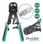 Pinza Crimpeadora Automatica Terminal Pasante Rj45