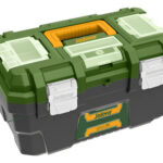 Caja Plastica De Herramientas 16 Broche Metalico Jadever Color Verde