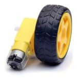 Motor Dc 3v 6v Con Caja Reductora Rueda De Goma 65mm Arduino