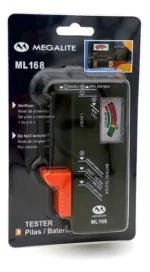 Probador De Pilas Tester 1,5 Volts Y 9 Volts Megal - Imagen 6