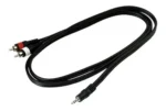 Cable 1 Mini Plug A 2 Rca Warwick Rcl 20902 D4 - Imagen 2