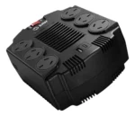 Estabilizador De Tensión 600w 6 Tomas 1 Usb + 1 Usb-c Baw Negro - Imagen 3
