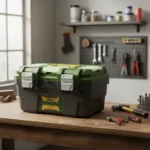 Caja Plastica De Herramientas 16 Broche Metalico Jadever Color Verde - Imagen 3