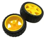 Rueda Reforzada Goma Para Motor Dc Arduino X 4 Unidades - Imagen 2