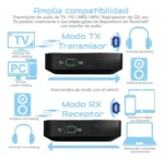 Transmisor Receptor Bluetooth Audio Inalambrico Pl - Imagen 6