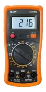 Multimetro Tester Digital Medidor Baw Display Led - Imagen 2
