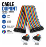 Pack 40 Cables Hembra Hembra 20cm Dupont Protoboard Arduino - Imagen 2