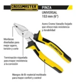 Pinza Alicate Electricista Universal P Cable Cross - Imagen 2