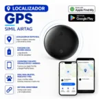 Localizador Gps Rastreador De Objetos Mascotas Apple Google Negro - Imagen 2