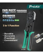 Pinza Crimpeadora Automatica Terminal Pasante Rj45 - Imagen 5